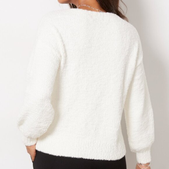 Sanctuary Bliss Cozy Soft V-Neck Pullover Sweater - Picture 4 of 4